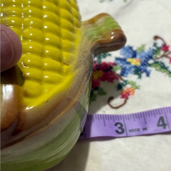 Vintage Corn Shaped Ceramic Butter Dish Topper - Picture 8 of 8